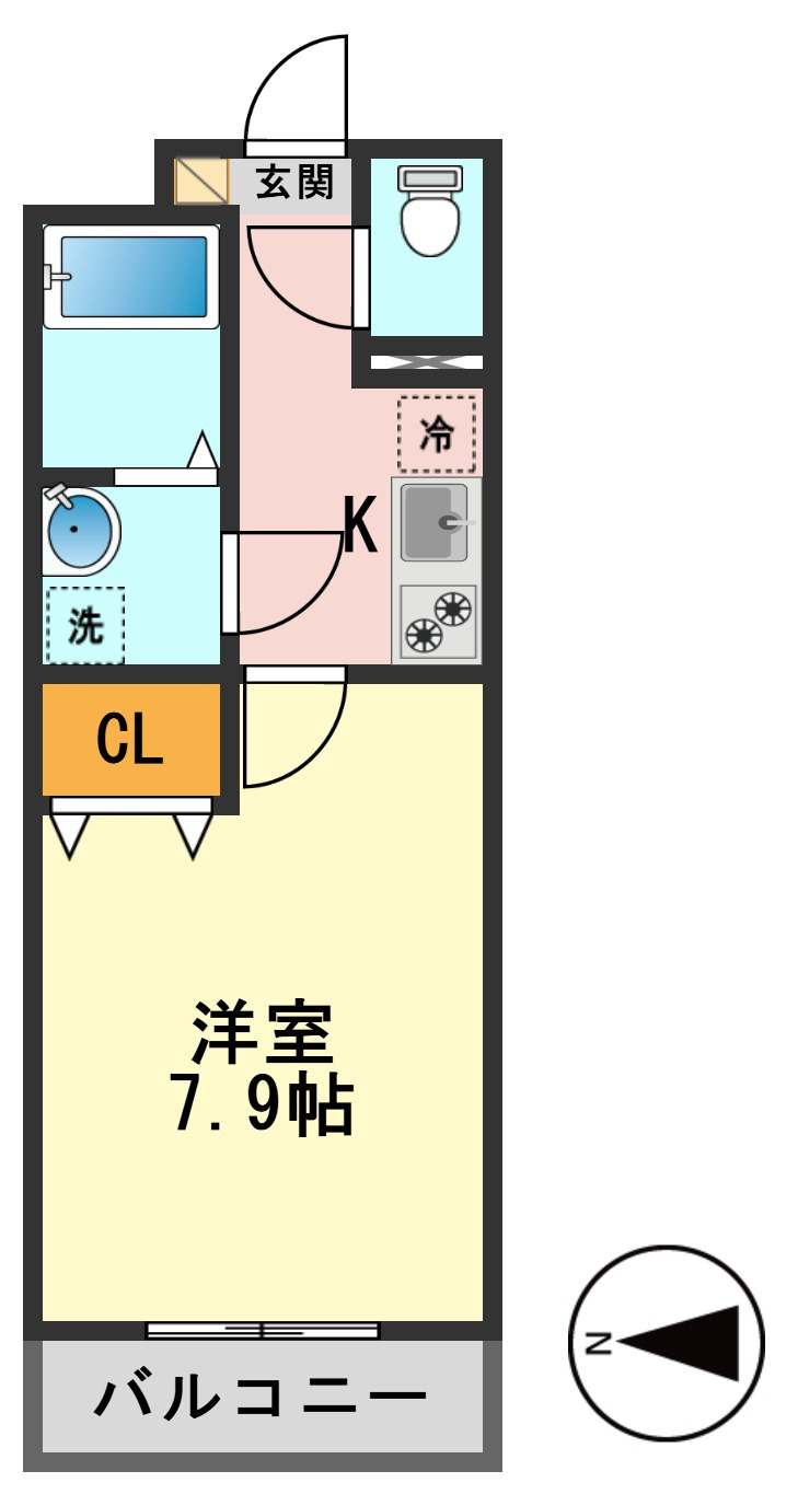 クレヴィスタ立石Ⅱの間取り
