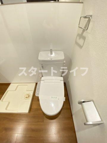 大阪市淀川区西中島２丁目の賃貸マンションのトイレ