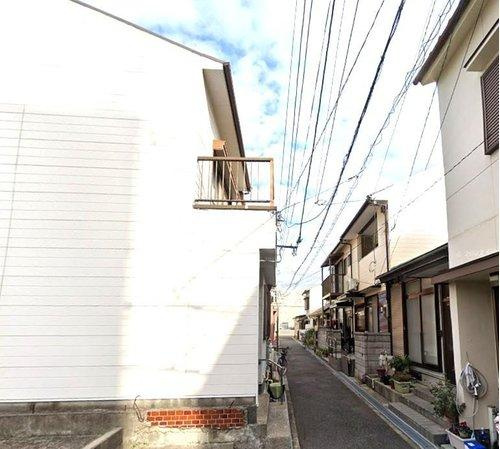 長田区四番町1丁目　の前面道路含む現地写真