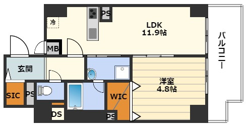 Arome梅田の間取り