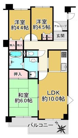 クレセント長田の間取り|ご内覧はお気軽にリクラス不動産販売までお問合せください