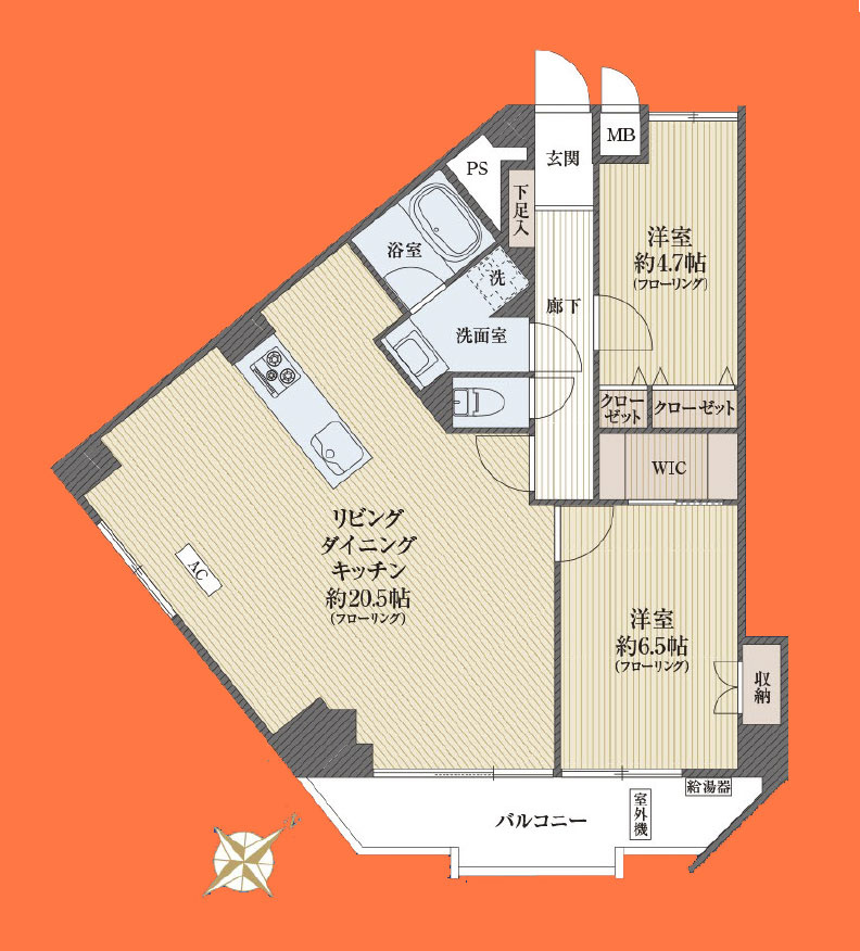 四谷ガーデニアの間取り