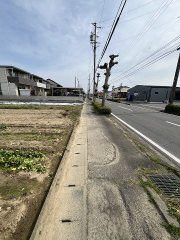 土地　旦島2丁目の前面道路含む現地写真|南側道路