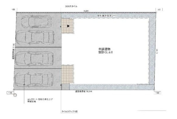 守山市焔魔堂町の店舗事務所の間取り