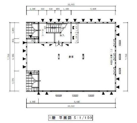 守山市焔魔堂町の店舗事務所の間取り
