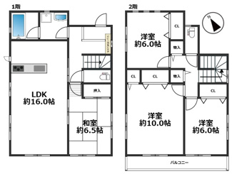 【間取り】 | 山口町上山口4丁目　戸建 | 4LDK、土地面積182.54㎡、建物面積105.3㎡♪