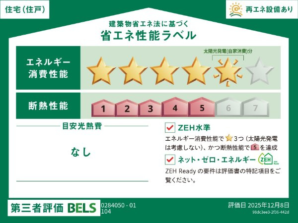 トノムーＡの省エネ性能ラベル