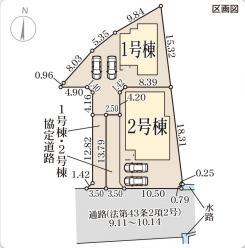 リーブルガーデン天理市丹波市町3期の区画図