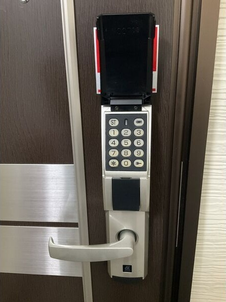 水沢ステーションアベニューD棟の玄関