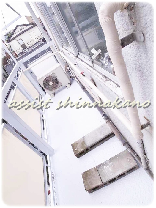 新東ハイツのバルコニー