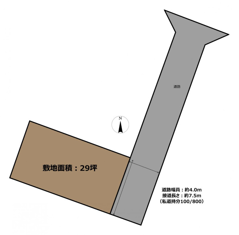 碧南市東山町４丁目の土地図