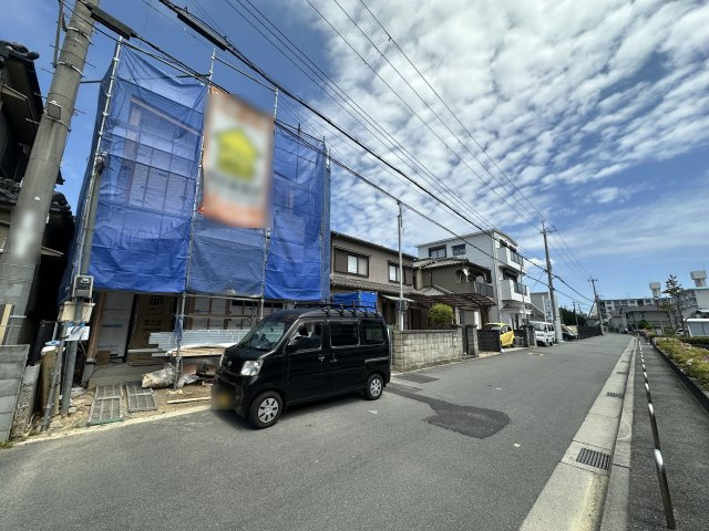 明石市大久保町江井島新築戸建の前面道路含む現地写真|2026年3月9日撮影