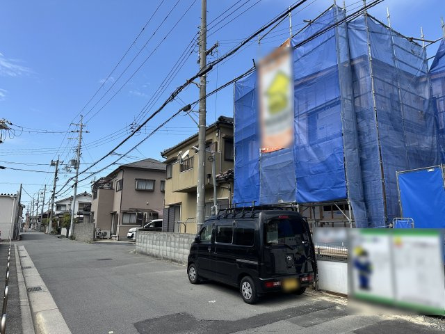 明石市大久保町江井島新築戸建の前面道路含む現地写真|2026年3月9日撮影