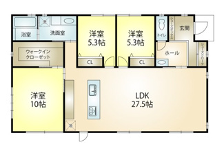【参考プラン】 | 売土地　神戸市西区今寺 | 平家縦建築できます！