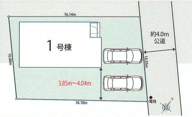 瑞穂町箱根ヶ崎　新築戸建全1棟の区画図