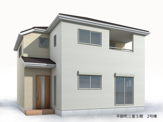 リーブルガーデン平群町三里5期の外観パース