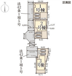 リーブルガーデン平群町三里5期の区画図