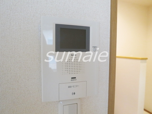 ローズハイムのセキュリティ|モニター付きインターホンです♪