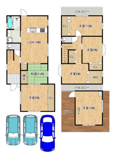 【間取り】 | 南旅篭町東４丁　中古戸建