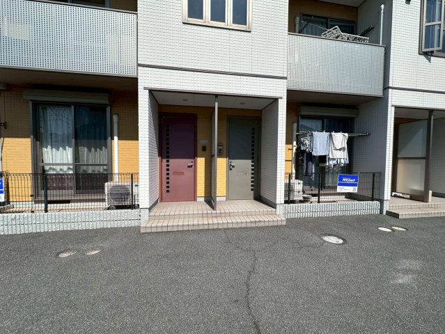 倉敷市一棟アパートの駐車場