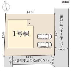 リーブルガーデン神戸市垂水区旭が丘の区画図