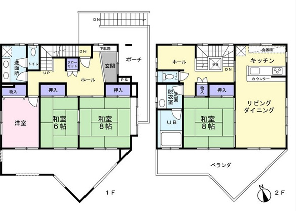 【間取り】 | 伊豆急伊豆高原　戸建