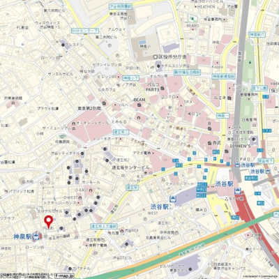 【地図】 | ミディアス渋谷ウエスト