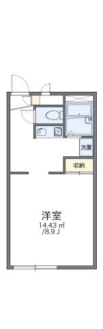 レオパレスプラムヒルの間取り