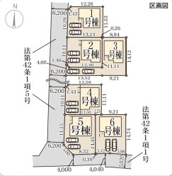 リーブルガーデン橿原市城殿町7期の区画図