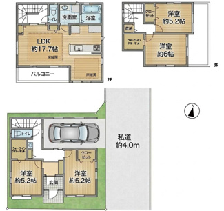 【間取り】 | 川口市西青木3丁目　中古戸建