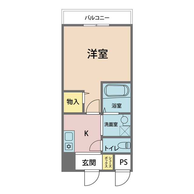 嵜本レジデンス福島の間取り
