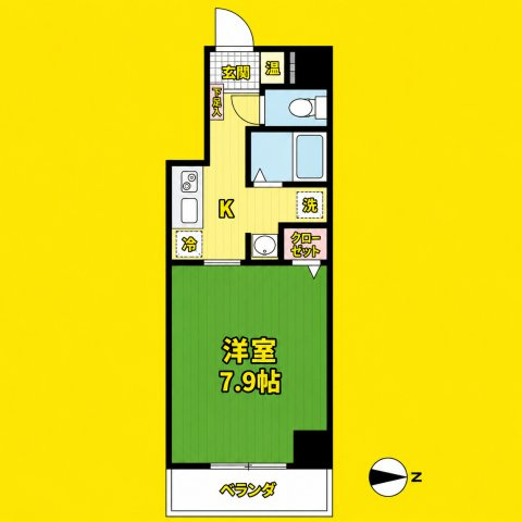 アーバンフラッツ伏見(旧La　Douceur伏見)　名古屋市賃貸　仲介手数料無料の間取り