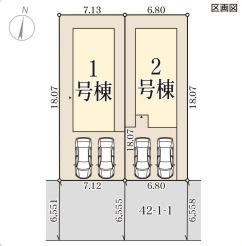 リーブルガーデン神戸市西区糀台の区画図