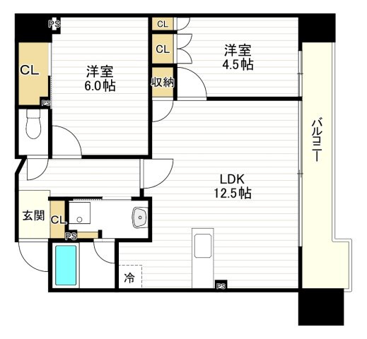 ＳＴＡＮＤＺ四天王寺前夕陽丘の間取り