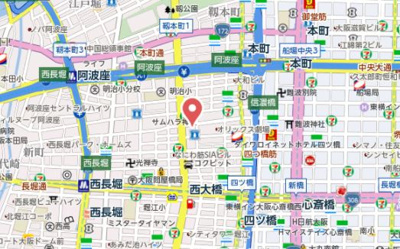 【地図】 | クロスレジデンス大阪新町