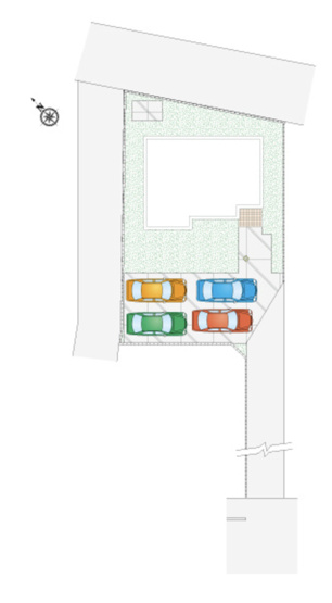 【区画図】 | 加須市上高柳　新築戸建　全2棟　1号棟