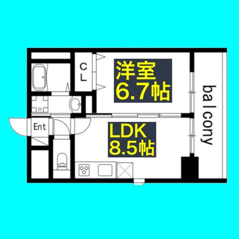シティライツYATOMIDORIの間取り