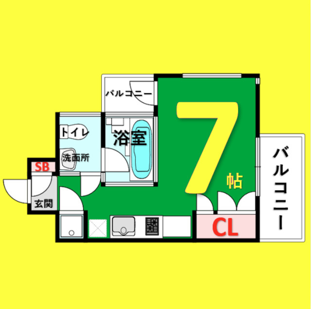 ＳＫ　ＢＵＩＬＤＩＮＧ６　名古屋市賃貸　仲介手数料無料の間取り