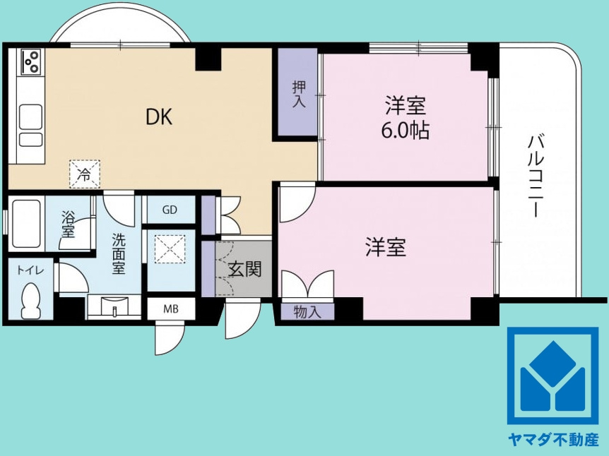 グランドハイツ甲陽園の間取り