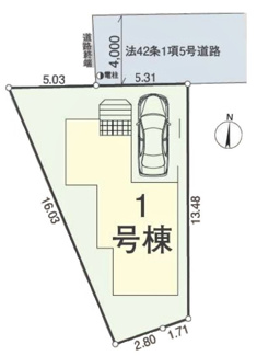 【区画図】 | 新座市野寺第25　全1棟　1号棟 | 新座市野寺第25　全1棟　1号棟