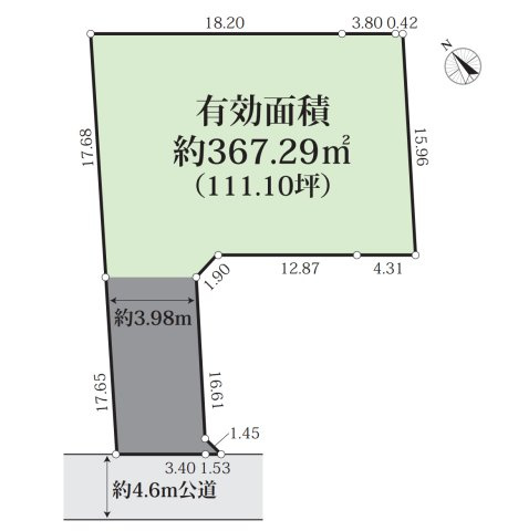 【区画図】 | □■平塚市南金目 売地■□ | お庭や複数車駐車スペース確保可能な敷地面積約132坪の建築条件なしの売地！