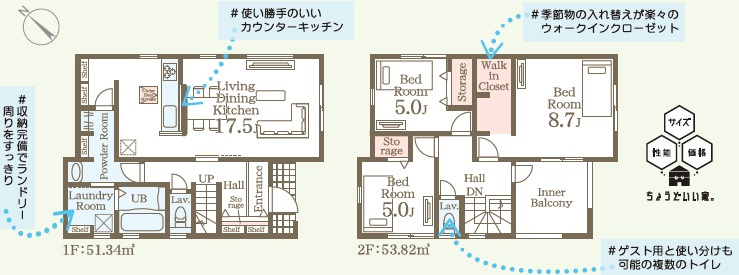 読谷村比謝（全2棟）の間取り|1号棟　4280万円