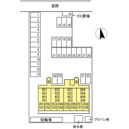 スカイパーク北本町の区画図