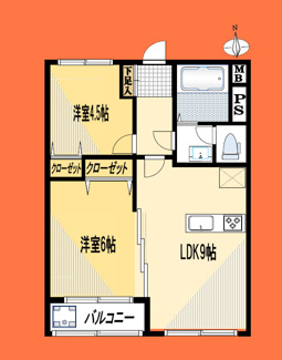 【間取り】 | 弦巻コーポラス