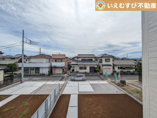 Livele Garden.S　行田棚田町の展望|高い建物が無く開放感のある展望
バルコニーからの展望も開けていて閑静な住宅地が望めます。日当りも良いですね♪