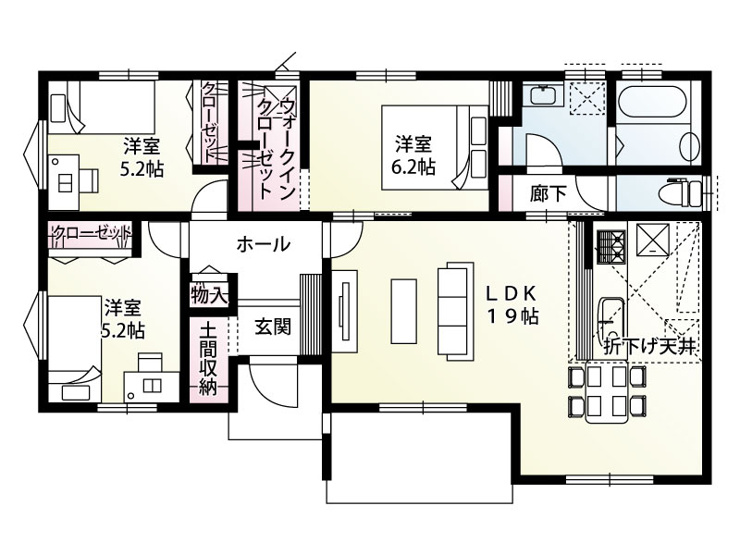 【三室町　2号棟　配置図】