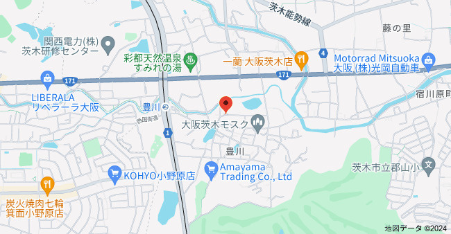 スクリーブ千里北の地図