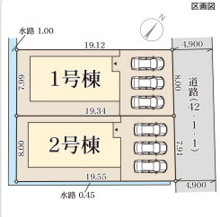 リーブルガーデン加東市多井田3期の区画図