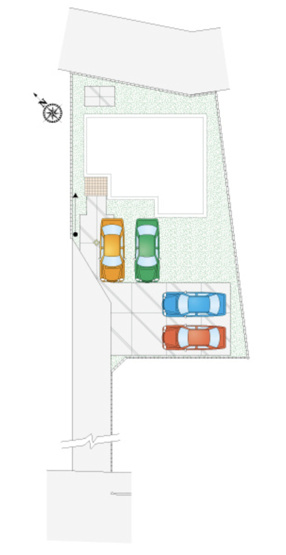 【区画図】 | 加須市上高柳　新築戸建　全2棟　2号棟