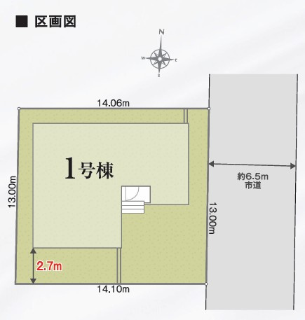 泉区和泉町 新築戸建 5880万円の区画図